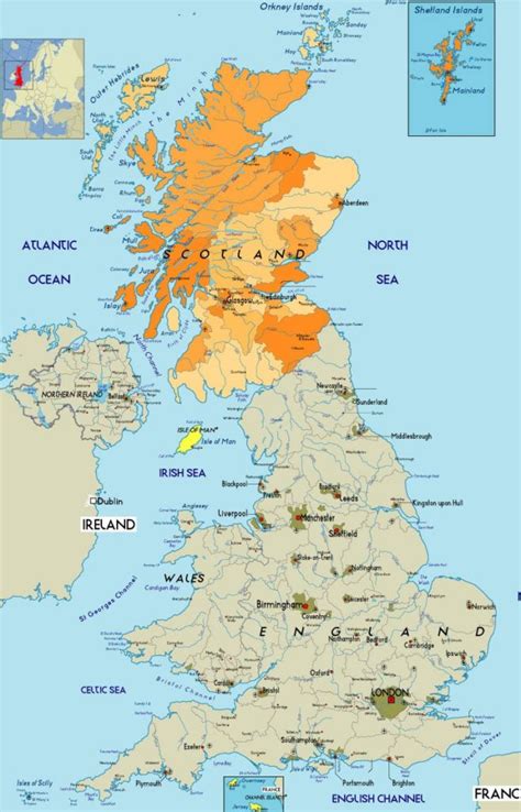 MAP Map Of England And Scotland